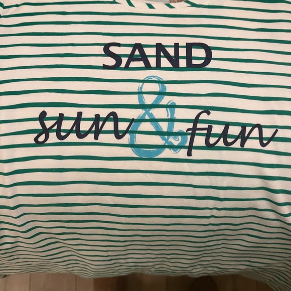 💚Zenergy Sand Sun & Fun 3/4 Sleeve top. Vivid Geen. Size 3 (16-18). NWT - Picture 4 of 13
